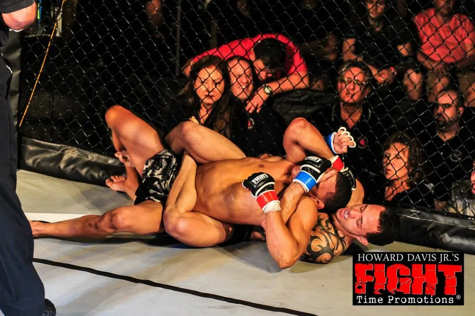 Jason “The Specimen” Soares finishing a rear naked choke from the back mount in the Back Attack Series